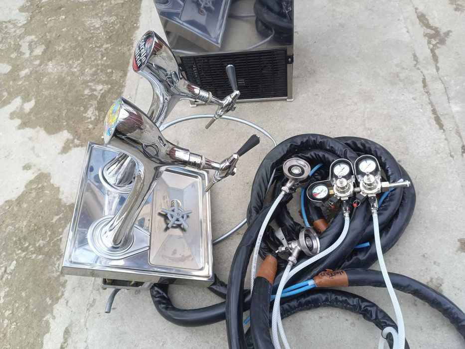 Dozator bere draft profesional – 2 robineți – răcitor Goldaros – ca nou