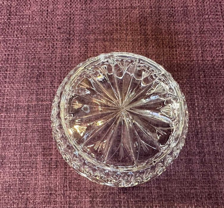 3 Scrumiere cristal/ cobalt