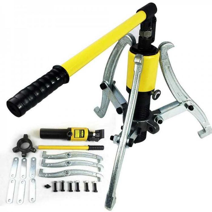 НЕМСКА Хидравлична Скоба За Лагери 5 Тона Трираменна + ЛЕД ФЕНЕР