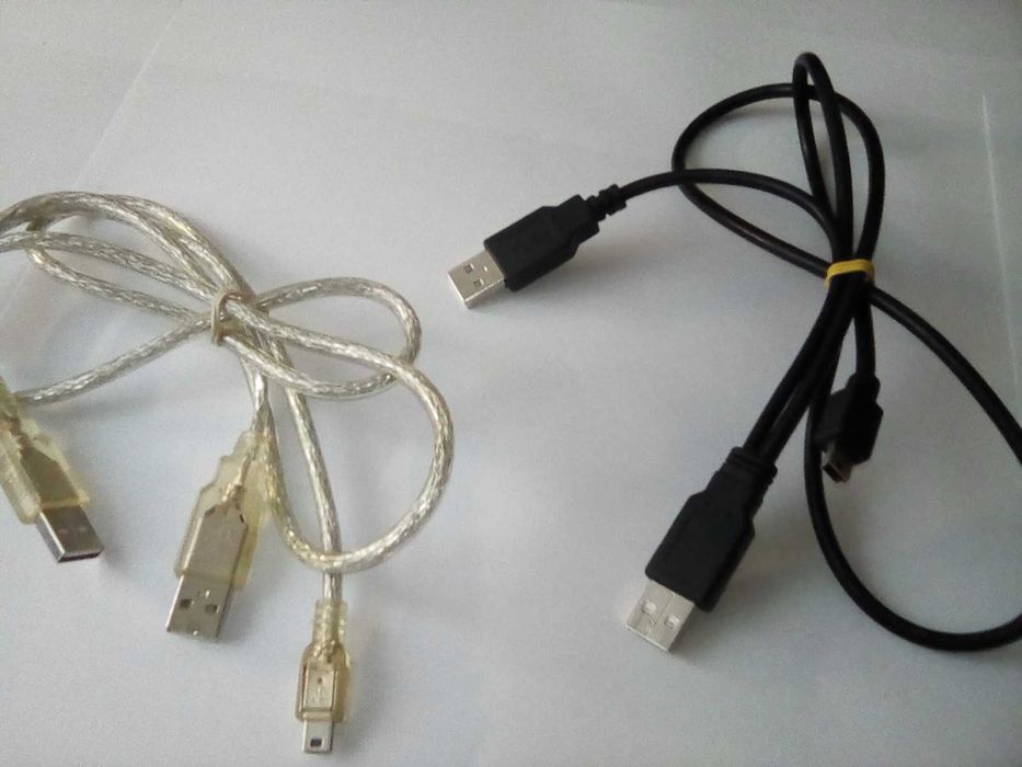 Cablu cu doua mufe USB tip A si o mufa tip mini USB