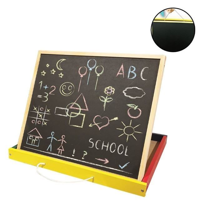 Дъска за рисуване с маркер или тебешир - двустранна дъска