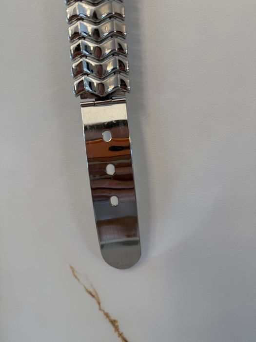 Curea metalica argintie