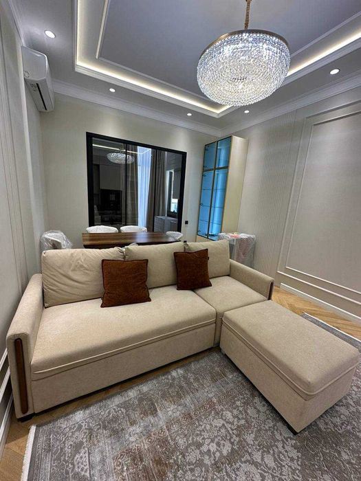 Oq Saroy Delux; просторная трёхкомнатная квартира на Паркентском 86м²