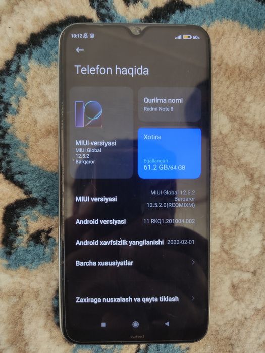 Redmi note 8 satiladi