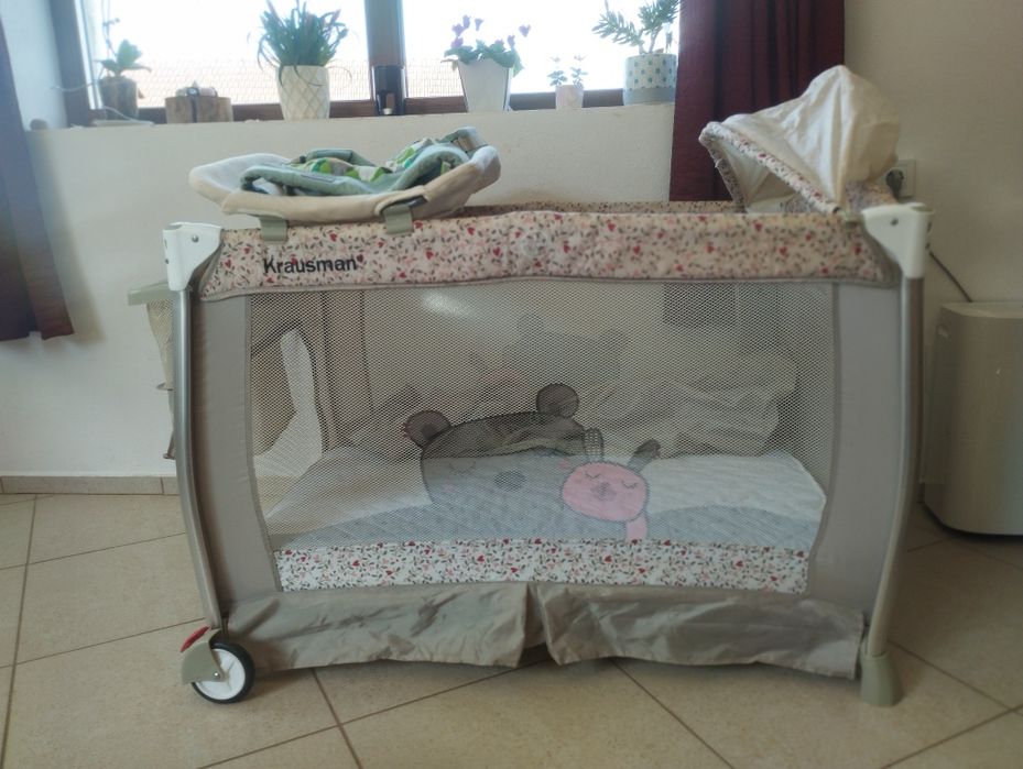 Pătuț pliabil+ saltea antialergenica