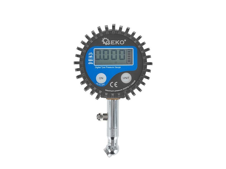 Manometru cu afisaj digital pentru verificare presiune anvelope  geko