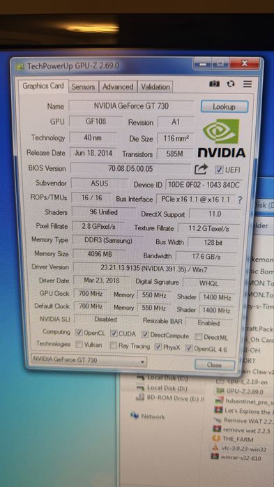 Placa Video nVidia GT 730 4GB