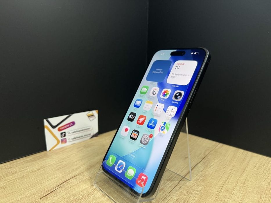 Iphone 16 Plus 128Gb Black Second-Hand Foarte Bun 3 ani garanție, Tele