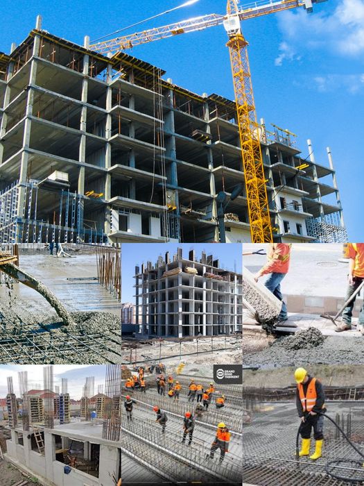 Услуги монолит бетон и все внутренний, наружный отделка.