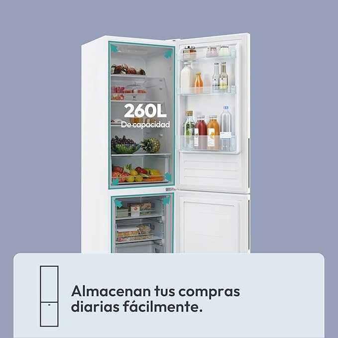 Нов хладилник/фризер CANDY CCT3L517EW, Low Frost, 260 л, 176 cm