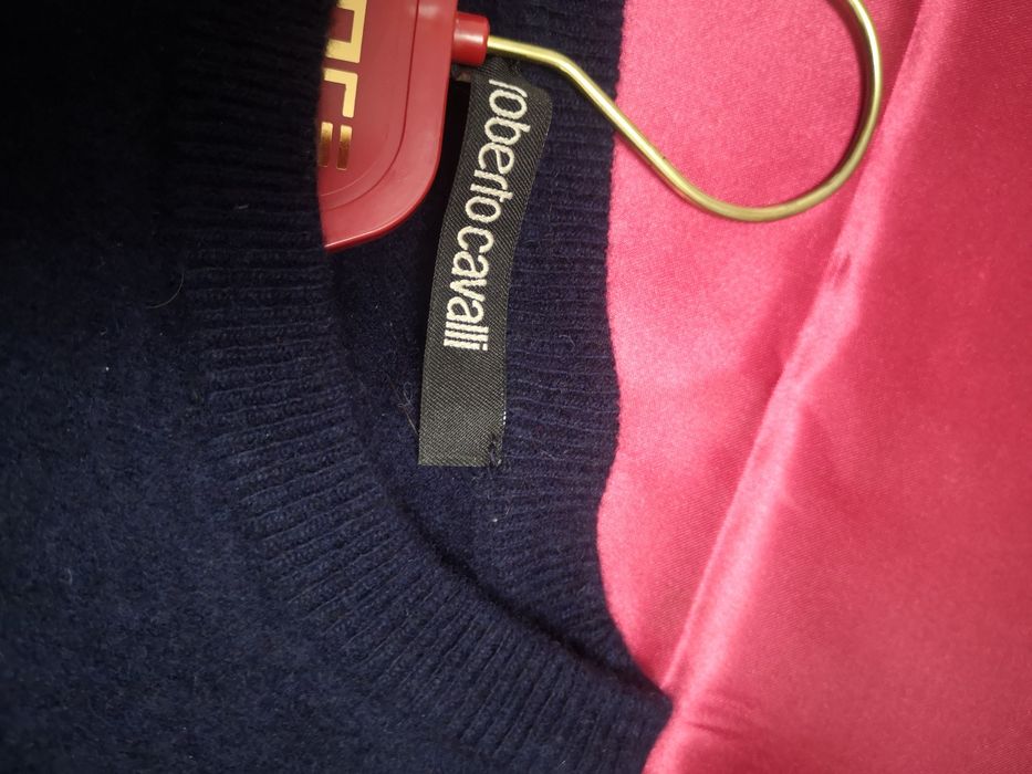 Roberto Cavalli pulover bleumarin  XL