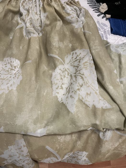 Перде 2,20 м зеленикаво-кафеникаво