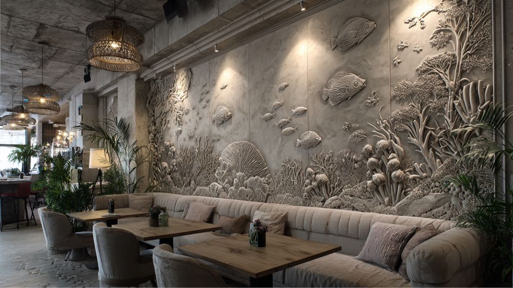 Барельеф. Гипсовая работа. Гипсовые панно.