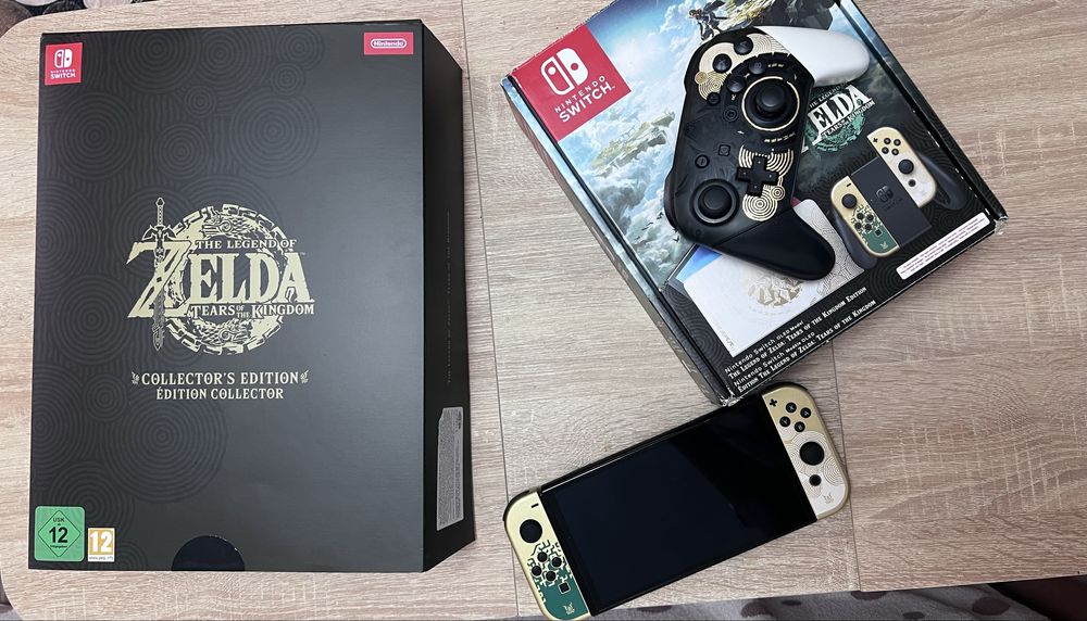 Nintendo Switch OLED. Zelda Edition