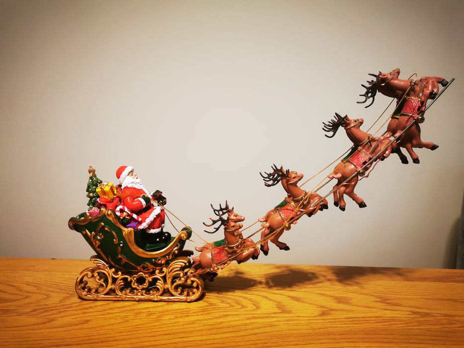 Decorațiune Led sanie cu reni