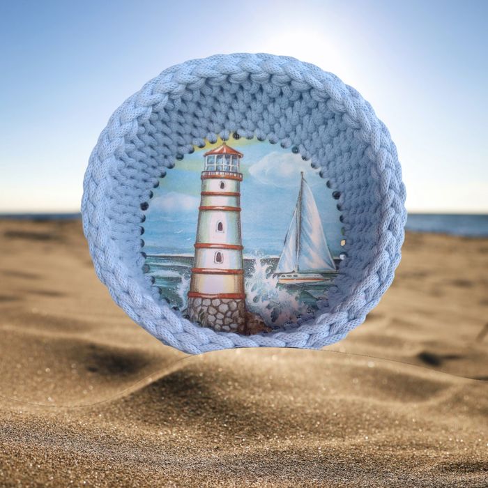 Ръчно плетен панер