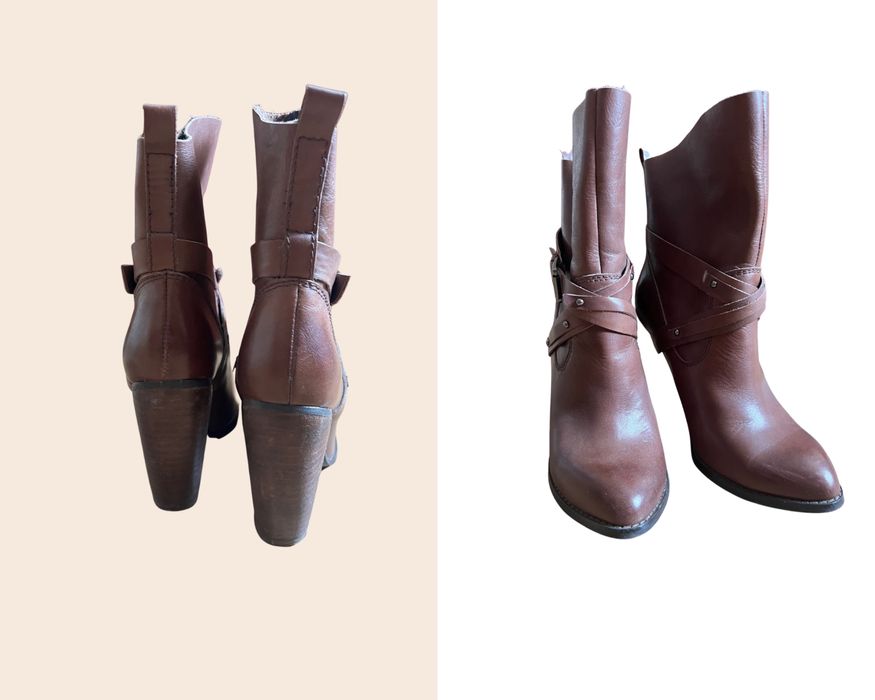 Кожаные полуботинки