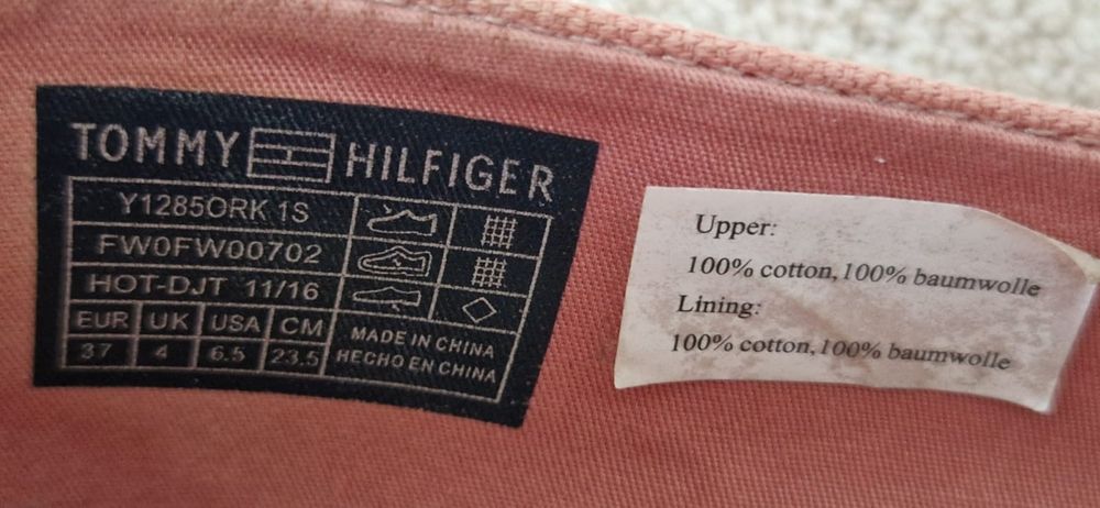 Слипоны Tommy Hilfiger, 37 размер