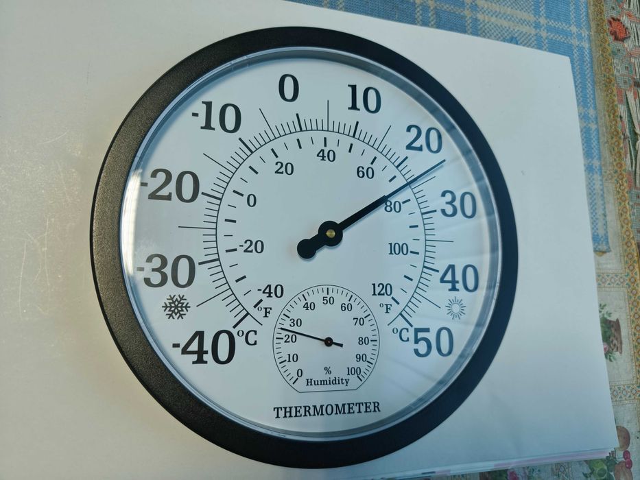 Termometru rotund cu higrometru