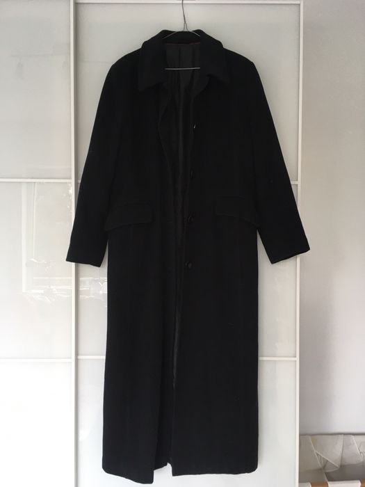 palton de lana, negru