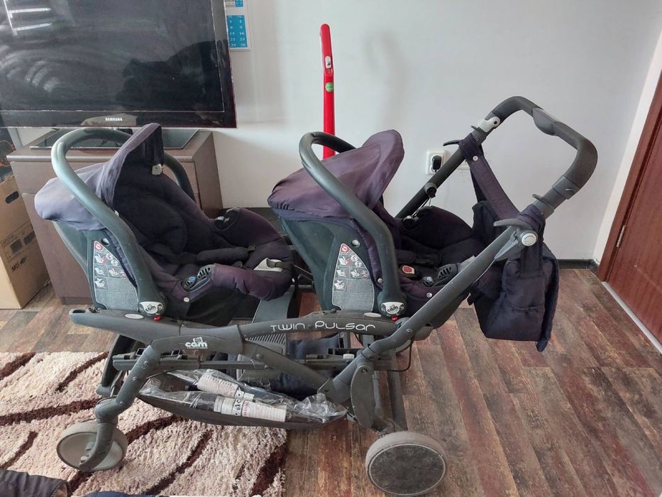Детска количка за близнаци CAM
