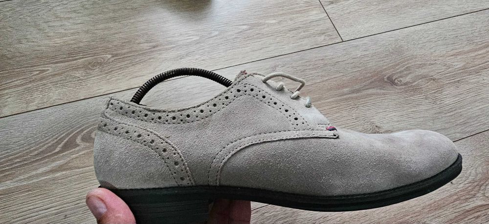 Pantofi Tommy Hilfiger Brogue din Piele Întoarsă Naturală Mărimea 42