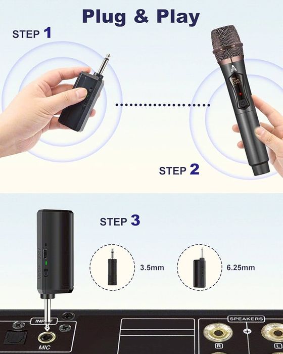 Microfoane wireless reincarcabile