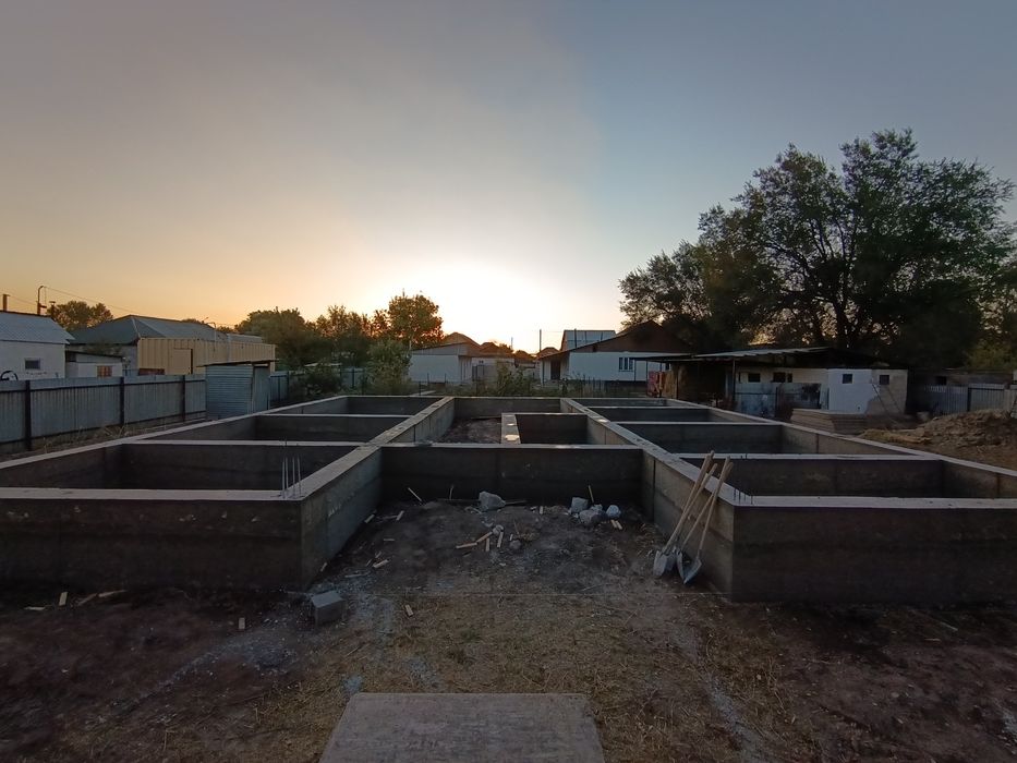 Заливка фундамента