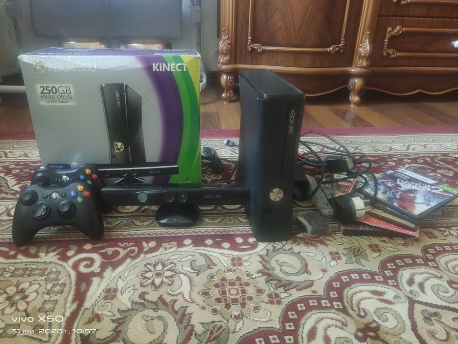 Продается Xbox 360 Slim 250GB RGH + Kinect