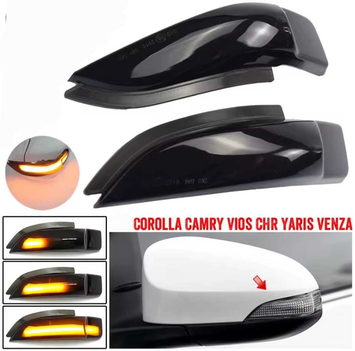 Динамични мигачи за огледалата за Toyota Corolla Prius Yaris Тойота
