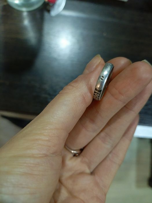 Кольцо серебряное спаси и сохрани