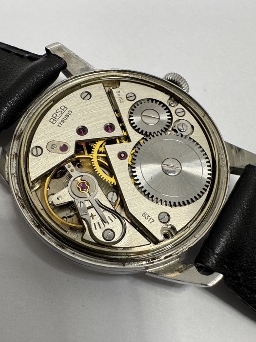 Rar! Ceas ARSA wehrmachtswerk, militar WWII (ww2). Swiss made