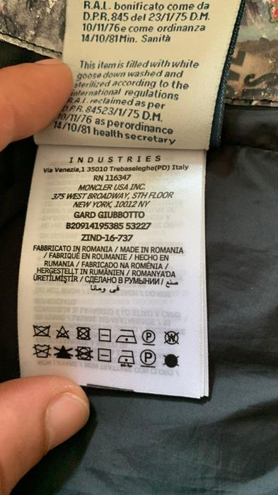 Geacă Moncler cu Palm Angeles originala