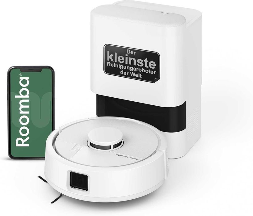 iRobot Roomba Mini робот прахосмукачка и моп + докинг станция AutoEmpty, 7000 Pa
