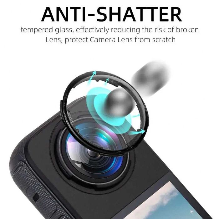 Protectie obiective lentile sticky lens pt camera actiune Insta360 X4