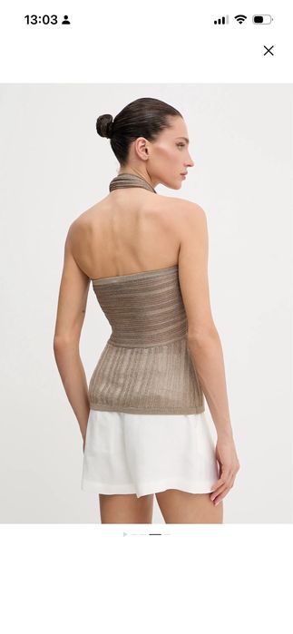 Marciano топ плетиво златист gold