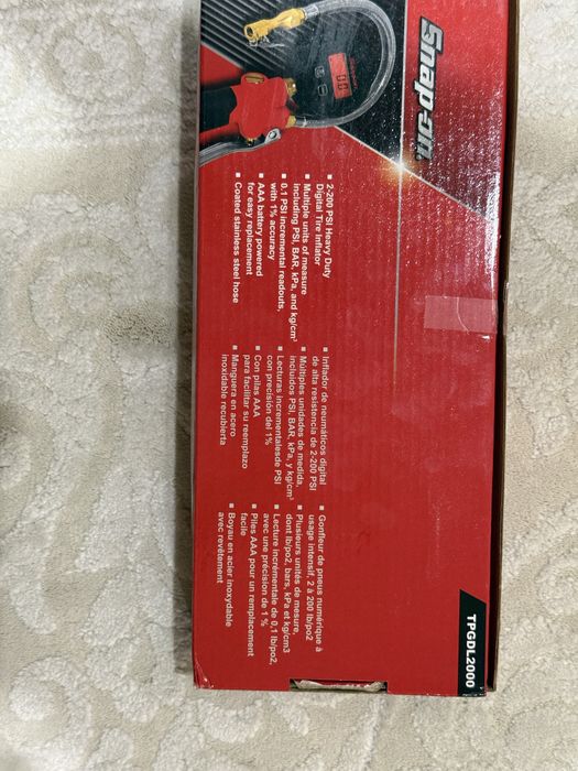Манометр-пистолет Snap-on TPGDL2000 для подкачки шин