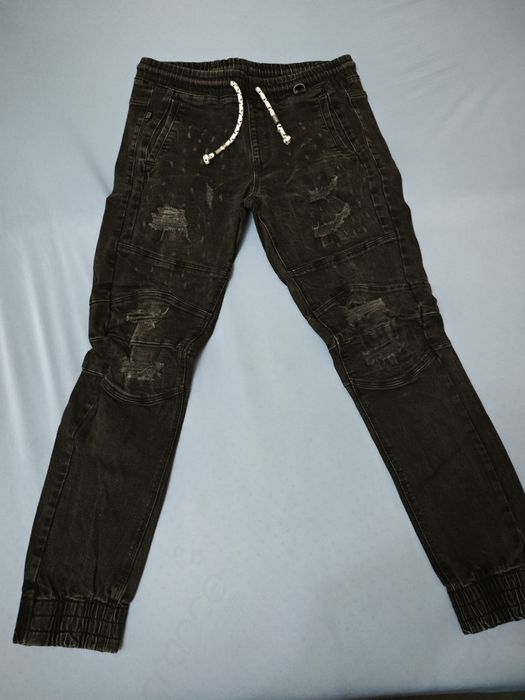 Мъжки дънки-джогър,черни,32/34