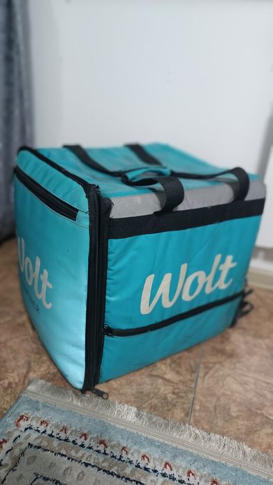 Термосумка Wolt , Яндекс (Черный)