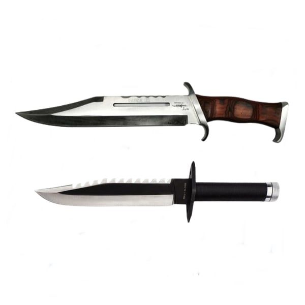 Set Cutit de vanatoare si Baioneta Rambo, DEPOX®, Teaca inclusa