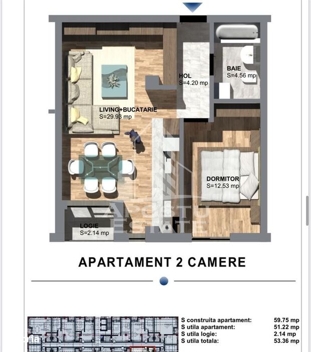 Apartamente de vanzare cu 2 camere, predare la cheie, Torontalului