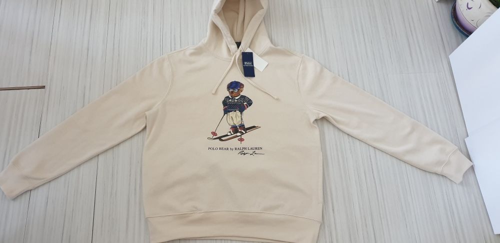 POLO Ralph Lauren Bear Hoodie Mens Size M НОВО! ОРИГИНАЛ! Мъжки Суичър