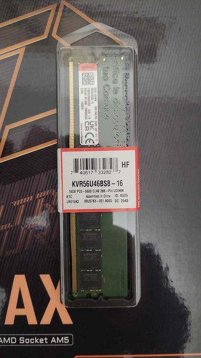 Kit gaming ryzen 5 7600x + mb gigabyte b650ud ax + 16 gb ddr5