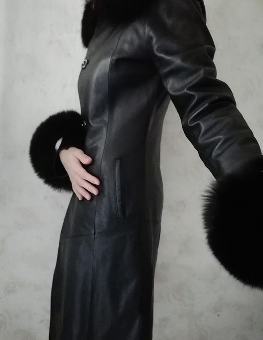 Дамско палто естествена кожа