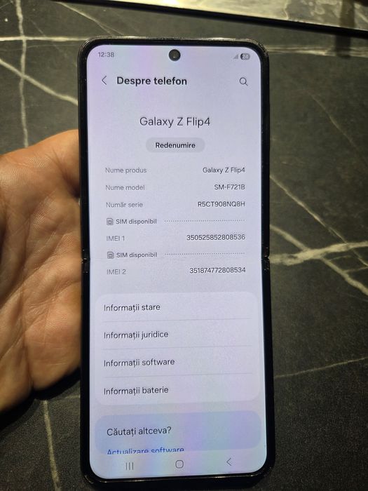 Display samsung Z Flip 4 , Pleca de baza , baterie , camera