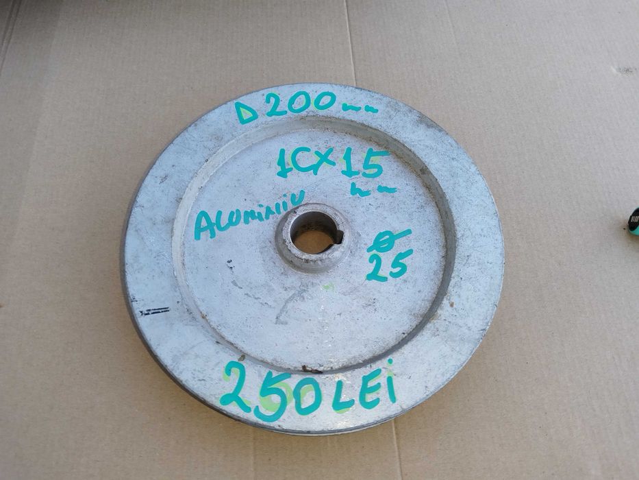 Fulie cu o curea de aluminiu 20 cm