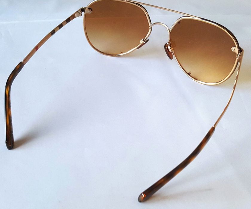Мъжки слънчеви очила Burberry Aviator Gold