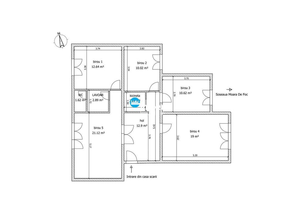 Apartament 4 camere – Moara de Foc | perfect pentru biroucabinetspatiu