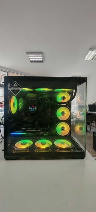 Мощен Геймърски Компютър Ryzen 5 7500X3D/32Gb DDR5/1TB SSD Corsair/RX 9060XT/WIFI & BT/Гаранция