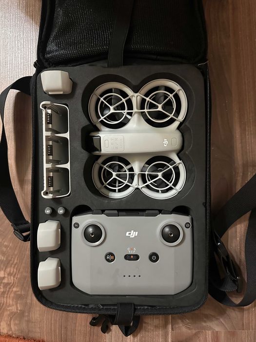 Drona DJI NEO - Fly More Combo, Garanție + Husă, accesorii originale